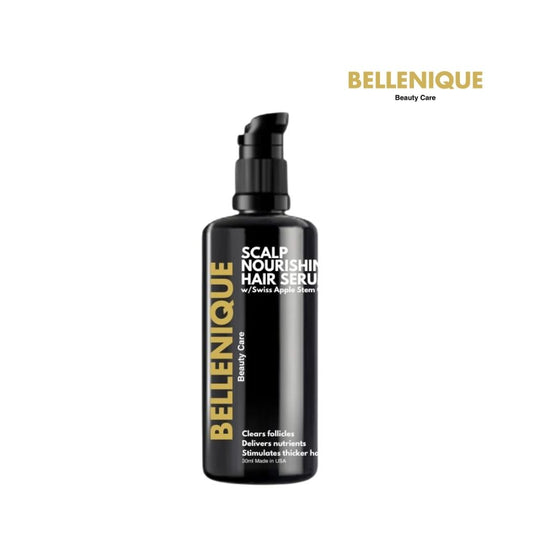 Bellenique Scalp Nourishing Serum with Swiss Apple Stem Cell addresses hair and scalp health at the cellular level. 30ml Made in USA