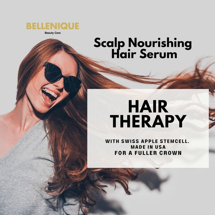 Bellenique Scalp Nourishing Serum with Swiss Apple Stem Cell Hair Theraphy for a fuller crown