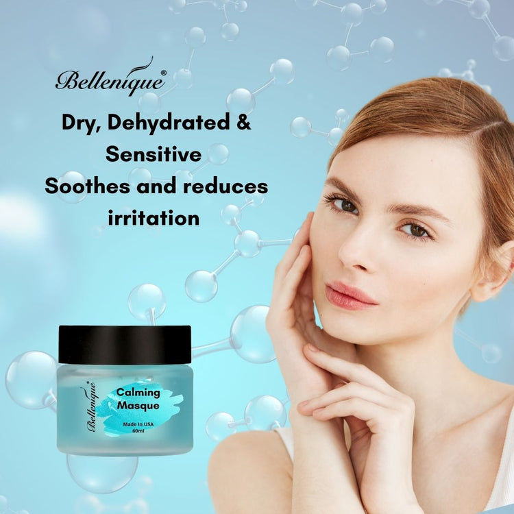 Bellenique Calming Masque soothe and reduce irritation due to sunburn, chemical peels or laser treatment 6 0ml Made in USA - BEAUT.