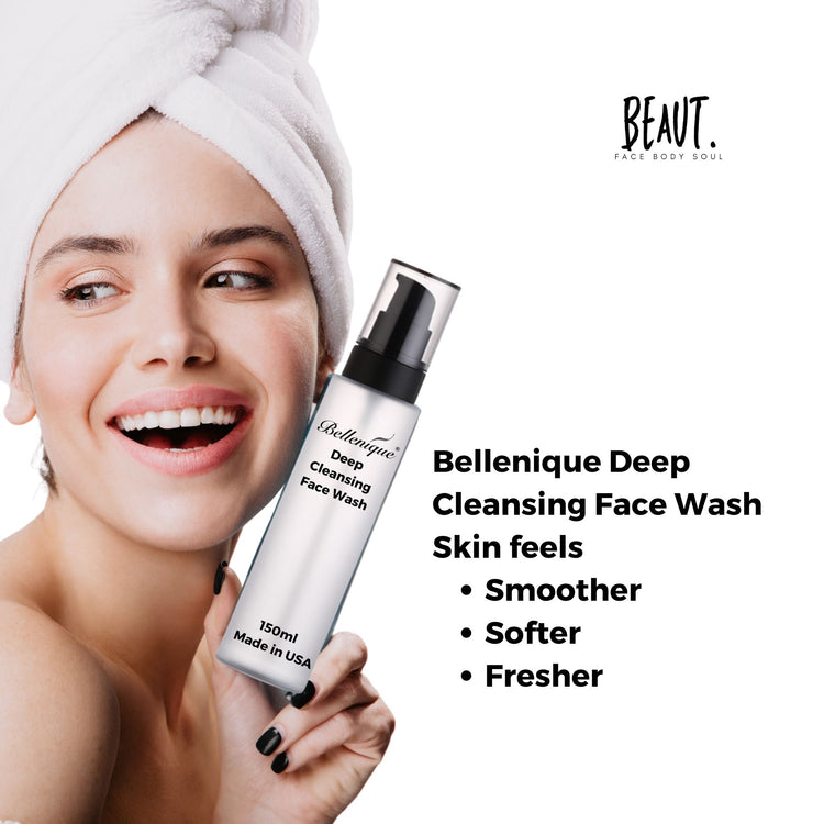 Bellenique Deep Cleansing Gentle Facial Wash 150ml Made in USA - BEAUT.