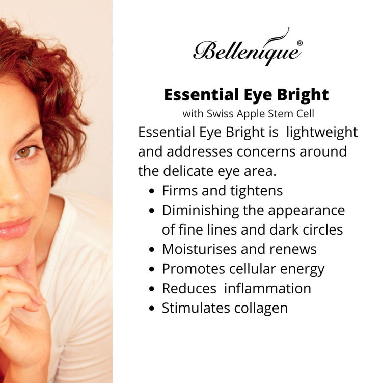 Bellenqiue Essential Eye Bright with Swiss Apple Stem Cell 15ml Made in USA - BEAUT.
