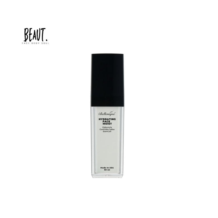 Bellenique Face Hydrating Moist with Globularia Cordifolia Callus Stemcell Hydrates and Calms Reduces wrinkles Enhances skin glow 50ml Made in USA - BEAUT.