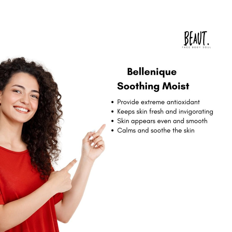 Bellenique Soothing Moist A high end treatment for sensitive skin. 30ml Made in USA - BEAUT.
