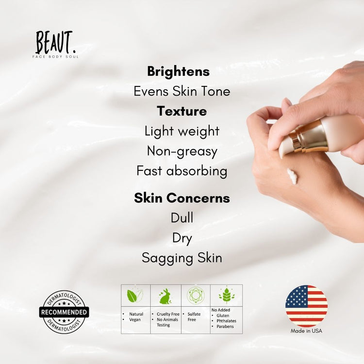 Bellenique Youthful Radiance Addresses uneven skin tone to promote a smoother, younger-looking visage with a healthy glow. 50ml Made in USA - BEAUT.