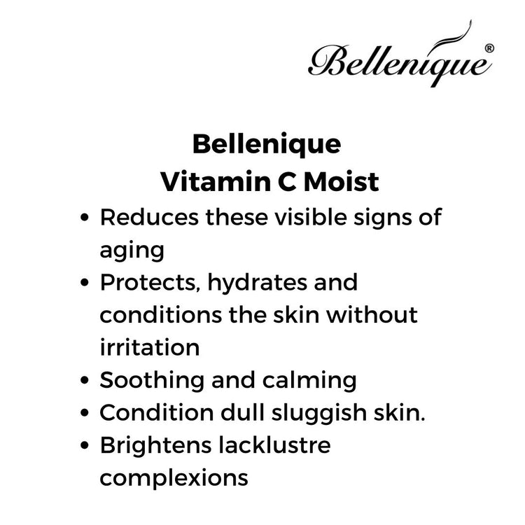 Bellenique Vitamin C Moist brightens and energizes your complexion without drying the skin. 50ml Made in USA - BEAUT.
