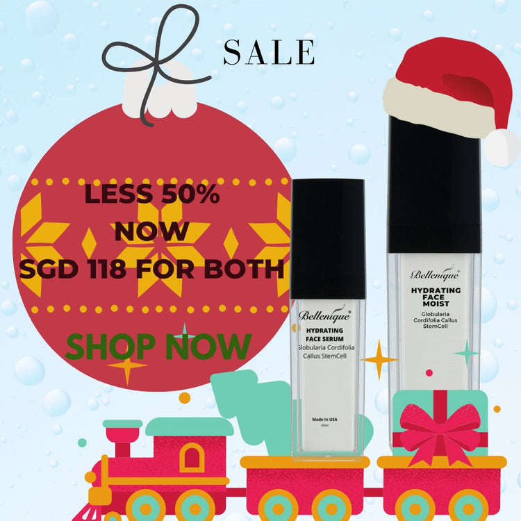 Christmas Set for  Face Hydrating Set for Thirsty Skin with Globularia Cordifolia Callus  Stemcell