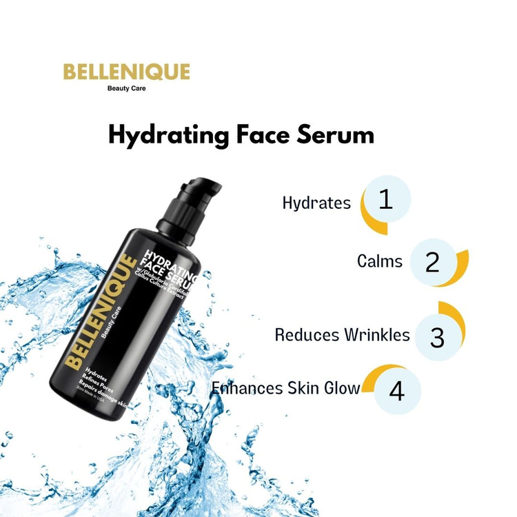 Bellenique Hydrating Face Serum Hydrates Calms Reduces Wrinkle Enhances Skin Glow