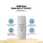 Bellenique Essential UV Protect   SPF 50+ PA++++ Protection from UVA and UVB rays Hydrates and moisturizes the skin Helps even skin tone  Prevent premature aging of the skin