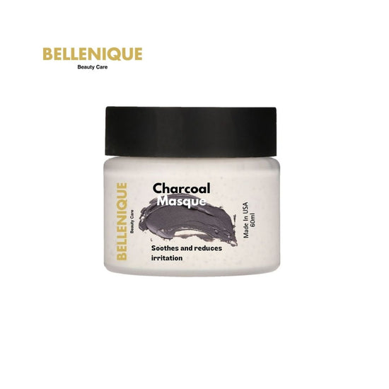 2024 Bellenique Charcoal Masque Purifies the skin and leaves skin glowing, soft and balance 60ml Made in USA