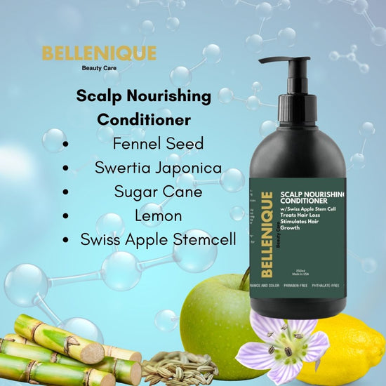 2024 Bellenique Scalp Nourishing Conditioner w/Swiss Apple Stem Cell  Promotes healthier, thicker, stronger and younger hair and scalp! 250ml Made in USA