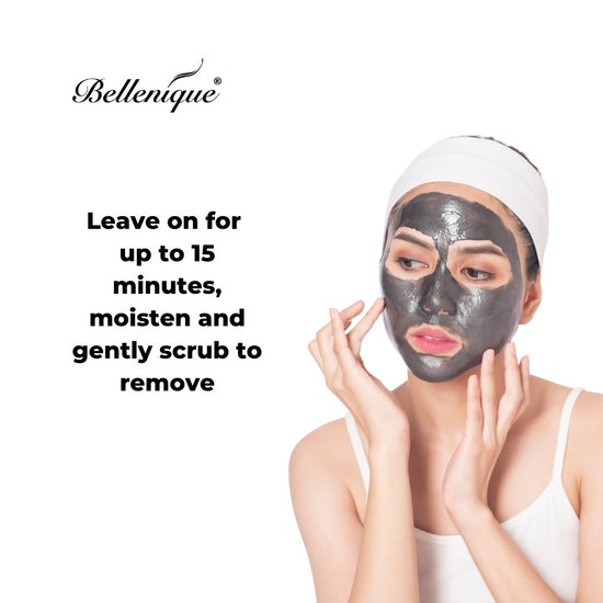 Bellenique Charcoal Masque Purifies the skin and leaves skin glowing, soft and balance 60ml Made in USA