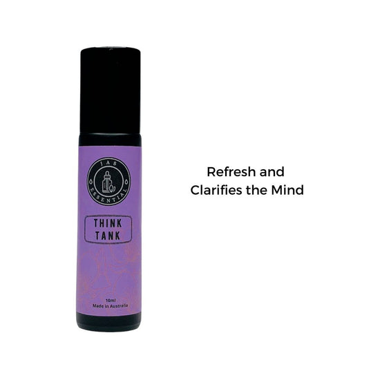 JAS ESSENTIAL Think Tank Essential Oil Roller Sharpens the mind and Evokes enthusiasm 10ml Made in USA - BEAUT.