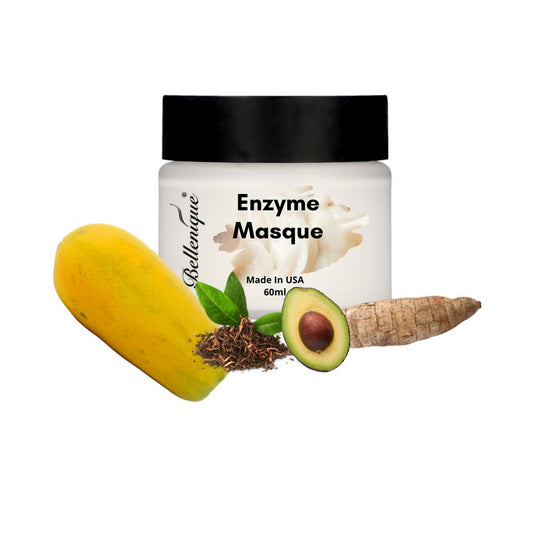 Bellenique Enzyme Masque with special active Papaya Enzyme in a crème base masque to re-texture and smooth the surface of the skin. 60ml Made in USA - BEAUT.