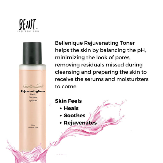 Bellenique Rejuvenating Toner Heals Soothes Hydrates 150ml Made in USA - BEAUT.