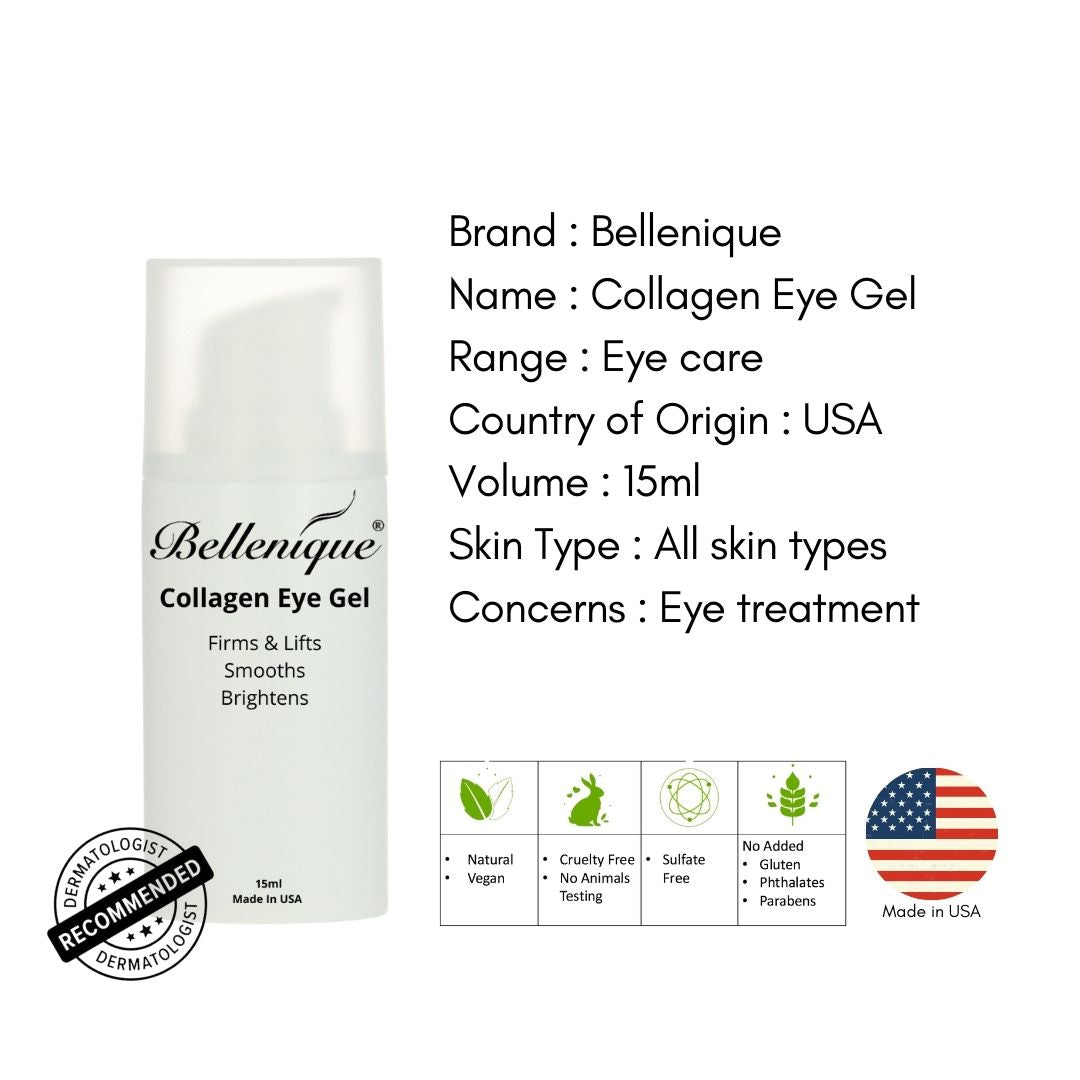 Bellenique Collage Eye Gel helps maintain skin&