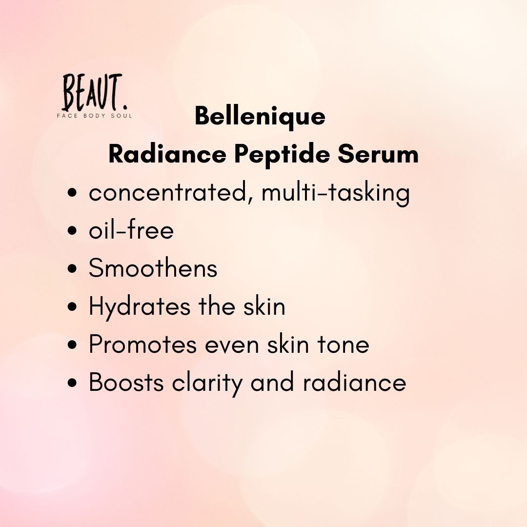 Bellenique Radiance Peptide Serum Brightens and Restores elasticity and firmness 30ml Made in USA - BEAUT.