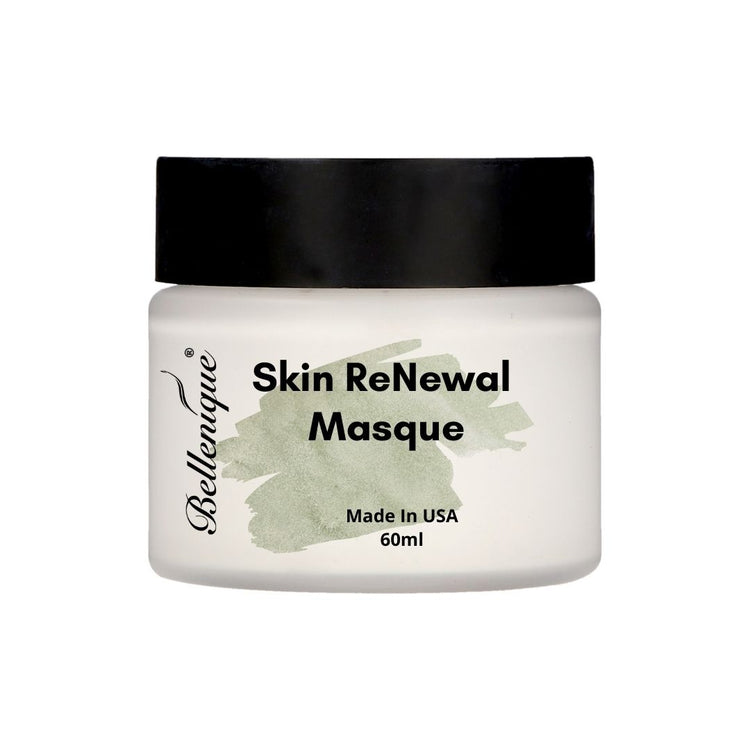 Bellenique Skin ReNewal Masque addresses uneven skin tone to promote a smoother, younger-looking visage with a healthy glow.60ml Made in USA - BEAUT.