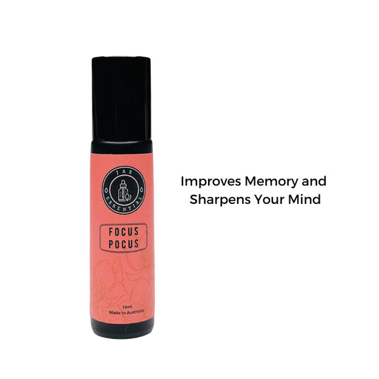 JAS ESSENTIAL Focus Pocus Essential Oil Roller Sharpens Mental Focus Inspire Creativity 10ml - BEAUT.